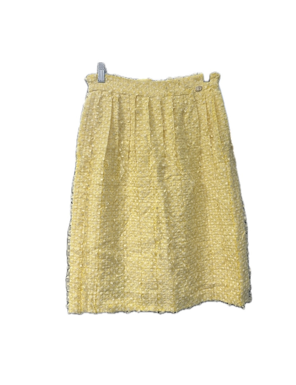 Tailleur CHANEL jaune T36 printemps été 2011