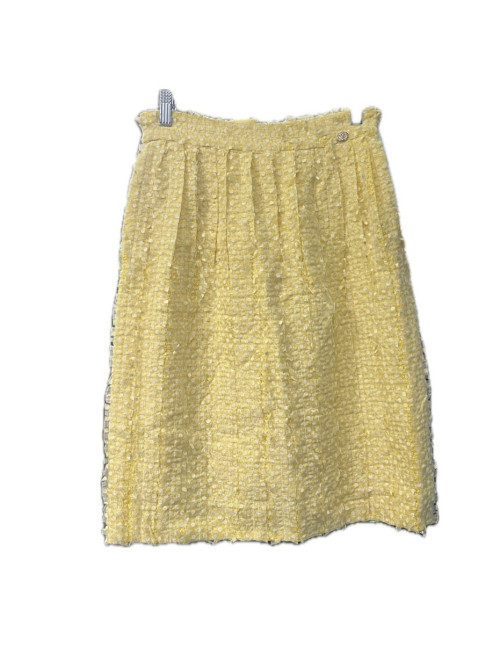 Tailleur CHANEL jaune T36 printemps été 2011