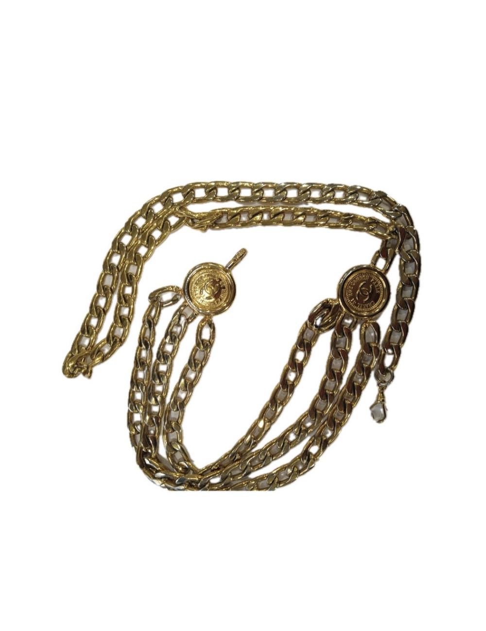 Ceinture CHANEL triple rangs Vintage