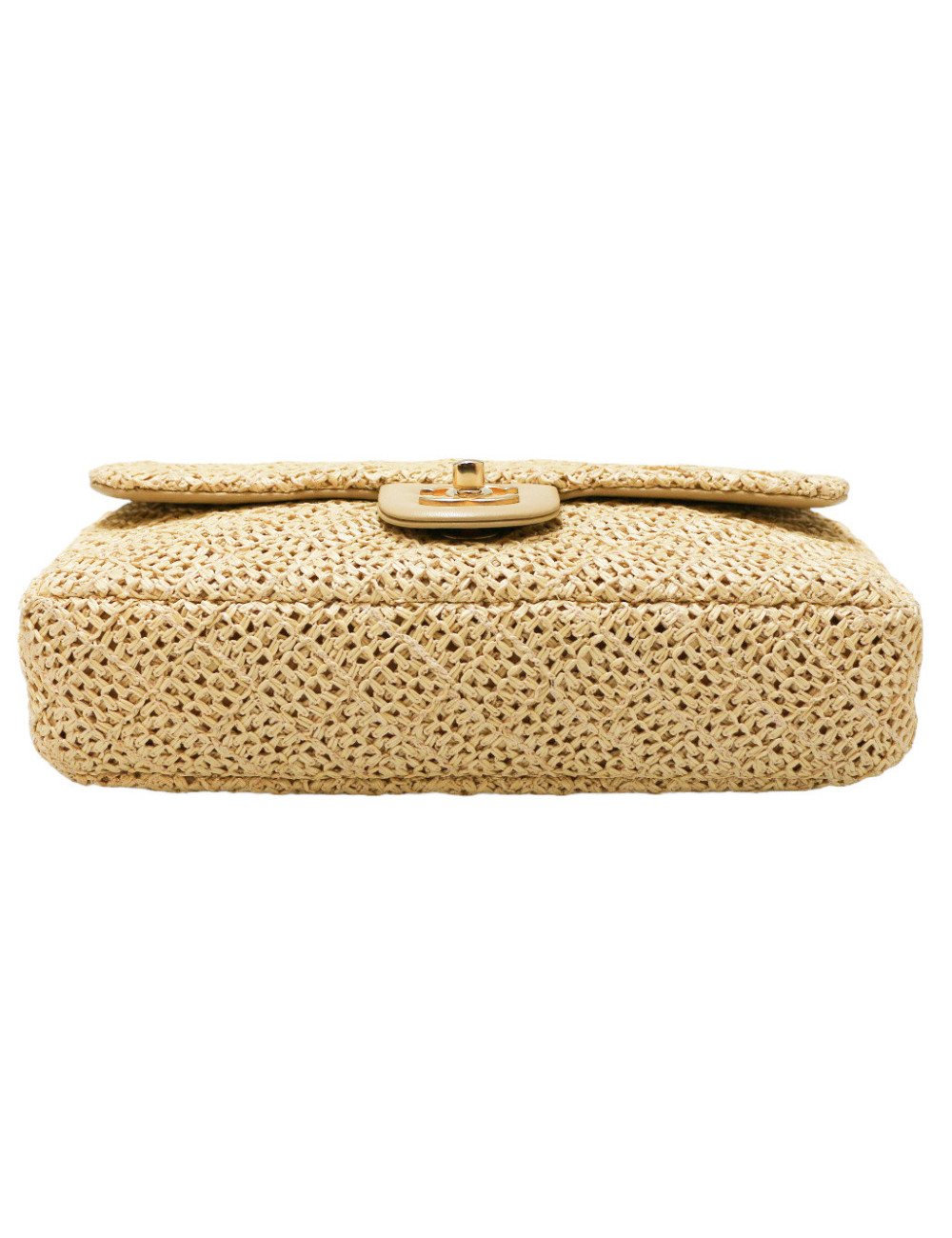 Sac CHANEL paille Timeless beige