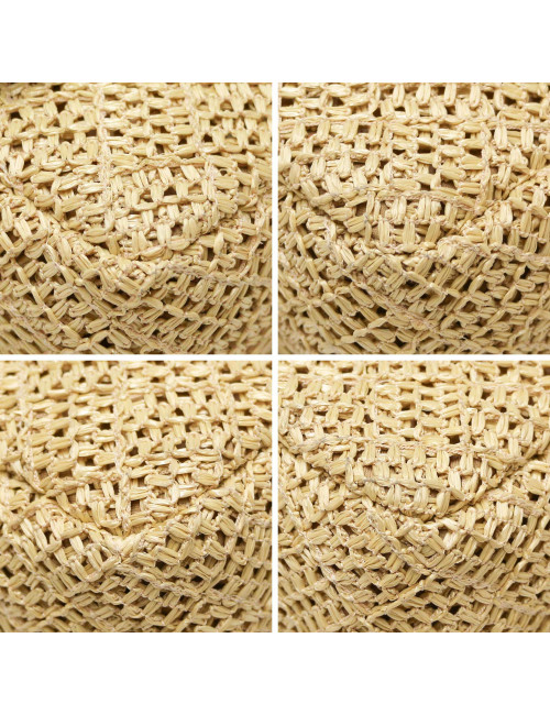 Sac CHANEL paille Timeless beige