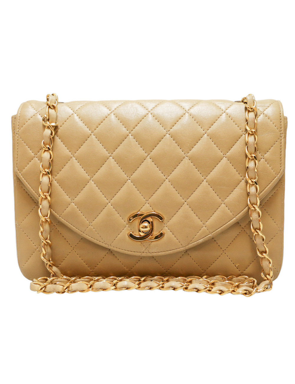 Sac CHANEL gold cuir d'agneau
