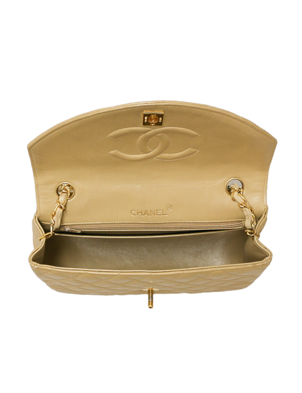 Sac CHANEL gold cuir d'agneau