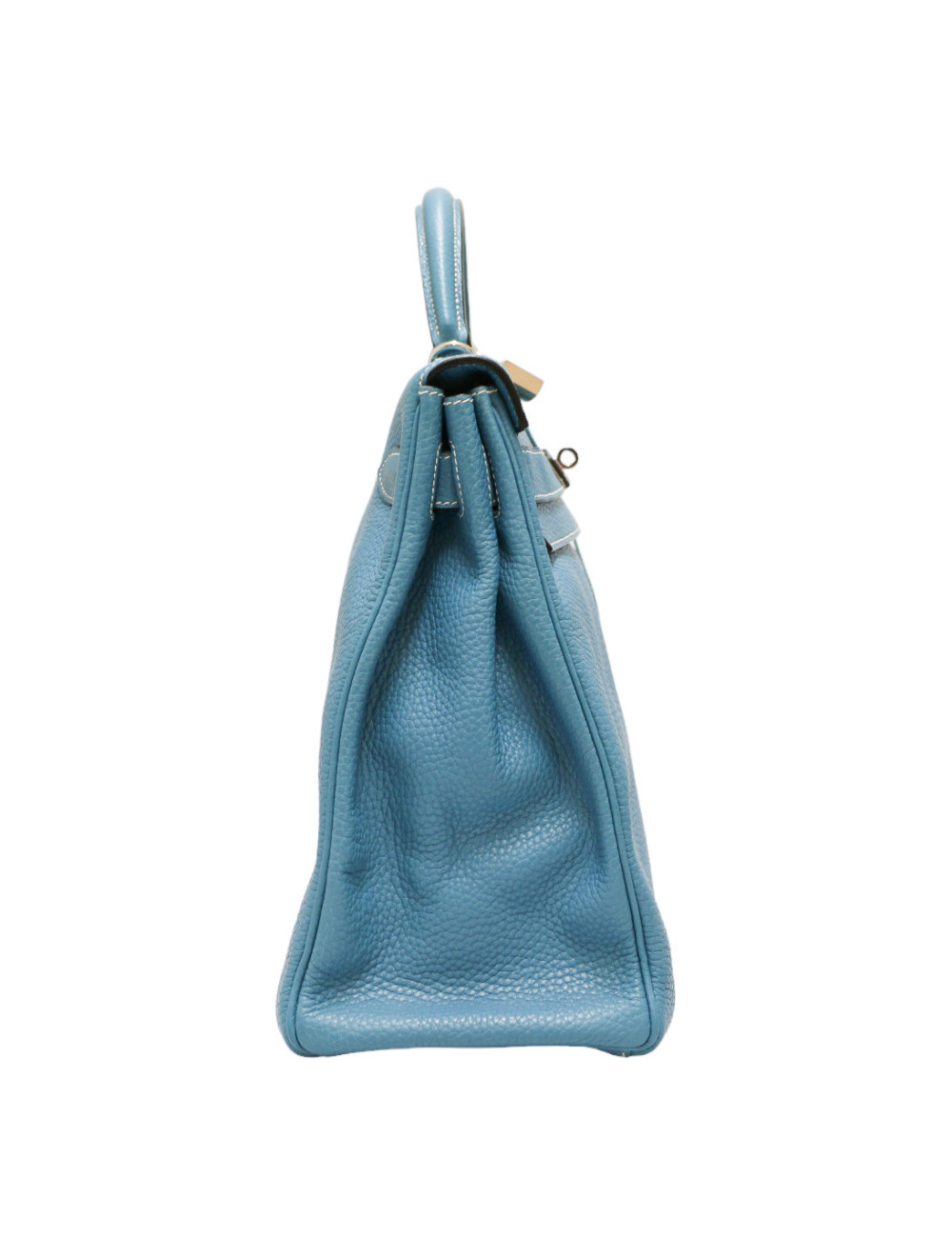 Kelly II 40 HERMES Taurillon clémence Bleu jean's