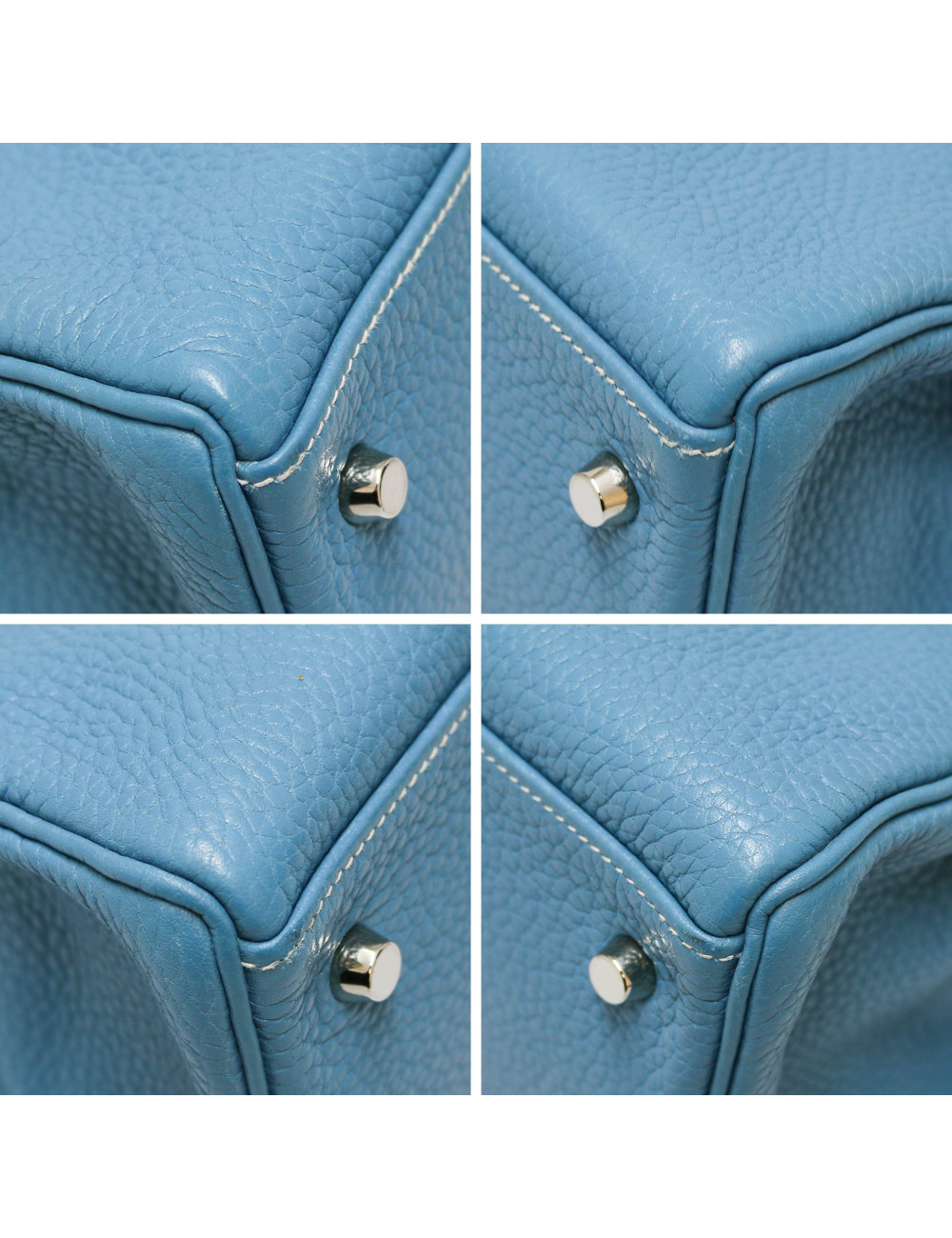 Kelly II 40 HERMES Taurillon clémence Bleu jean's