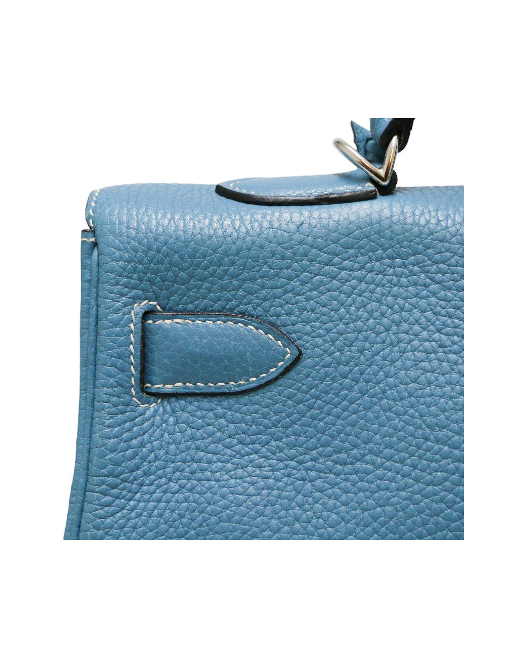 Kelly II 40 HERMES Taurillon clémence Bleu jean's