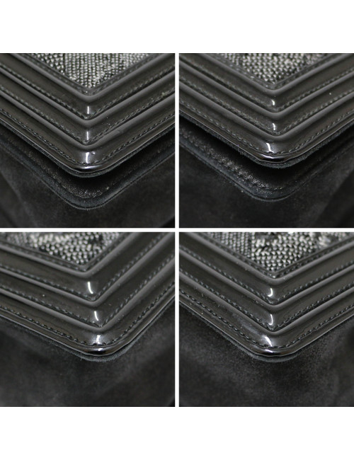 Sac Boy CHANEL sequins noirs