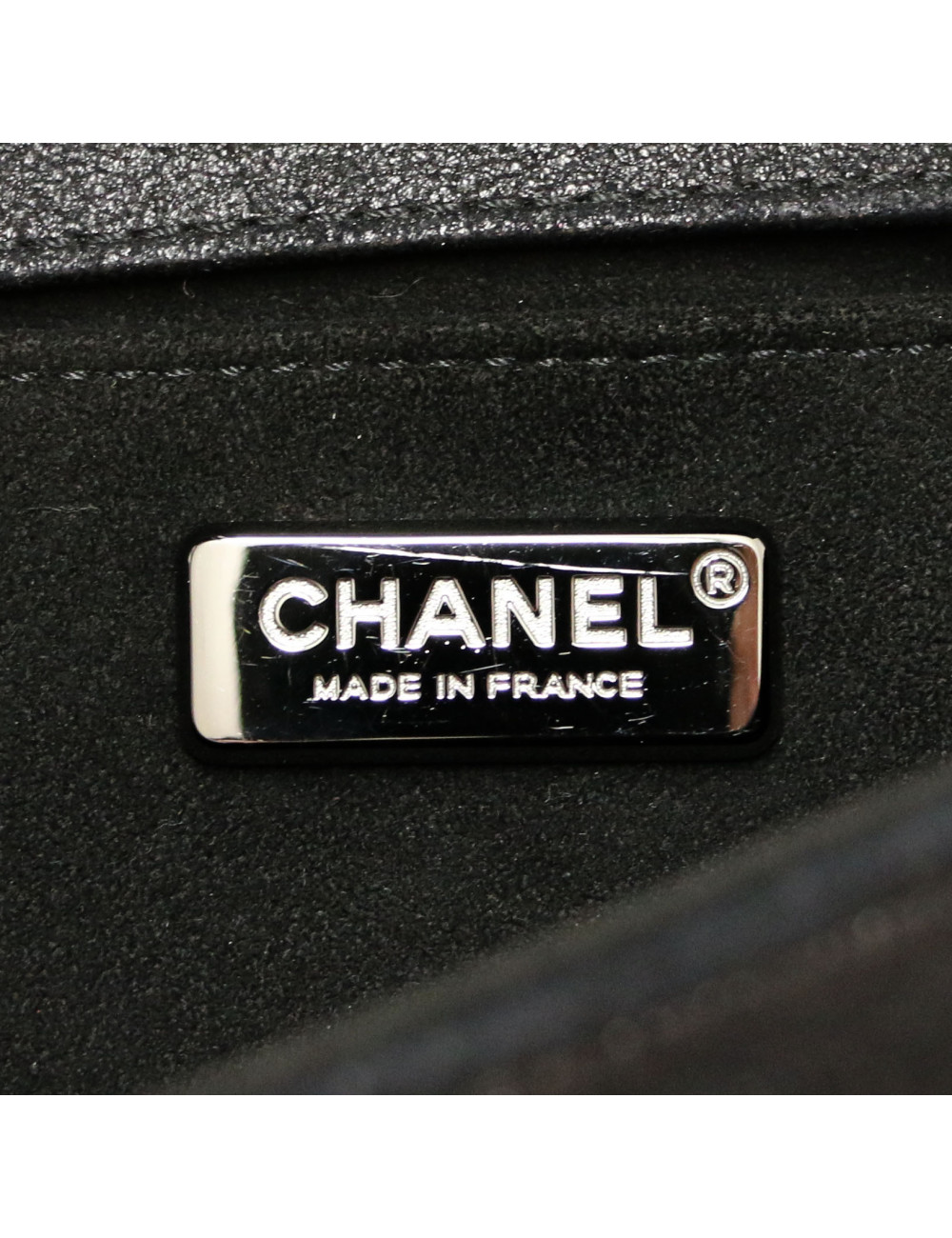Sac Boy CHANEL sequins noirs