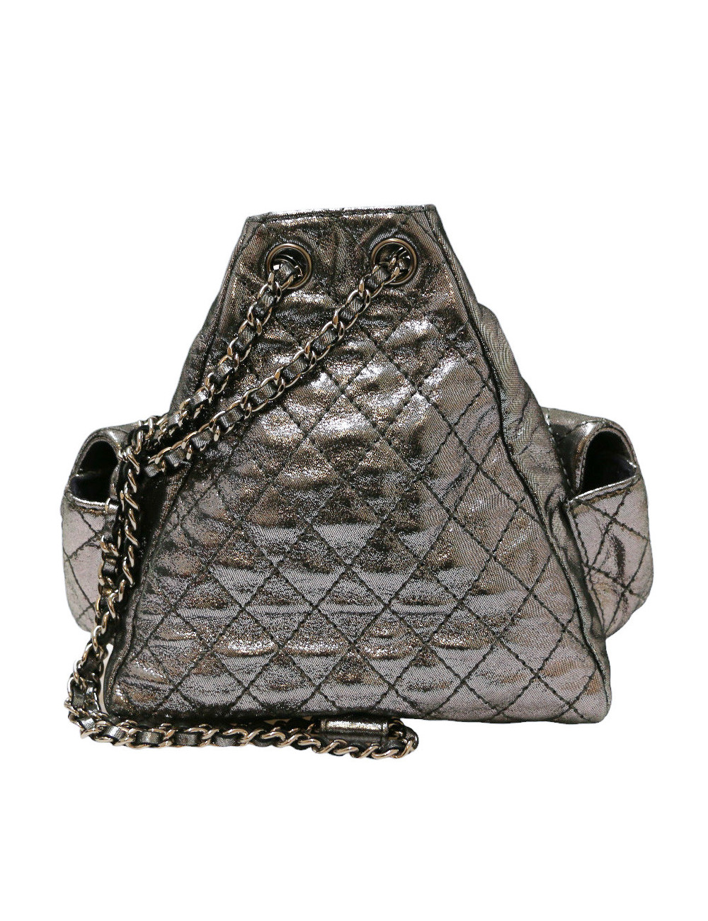 Sac à dos CHANEL argent