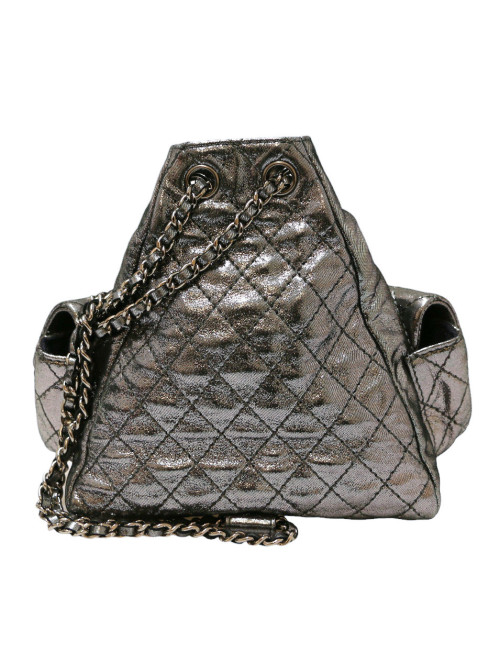 Sac à dos CHANEL argent