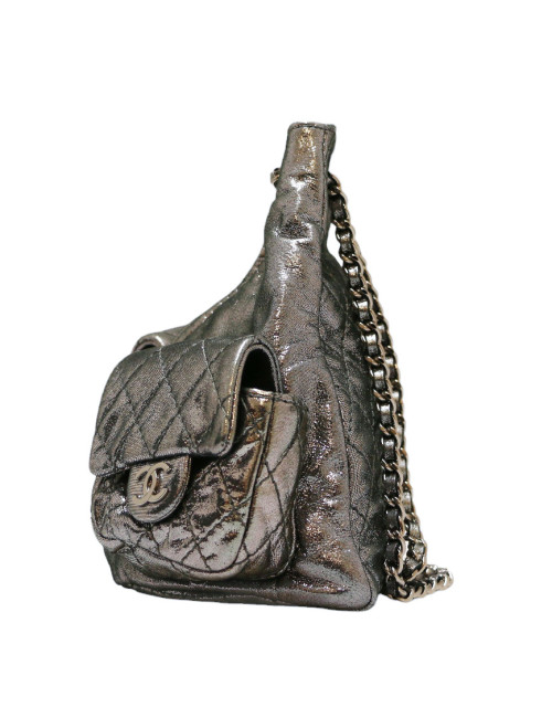 Sac à dos CHANEL argent