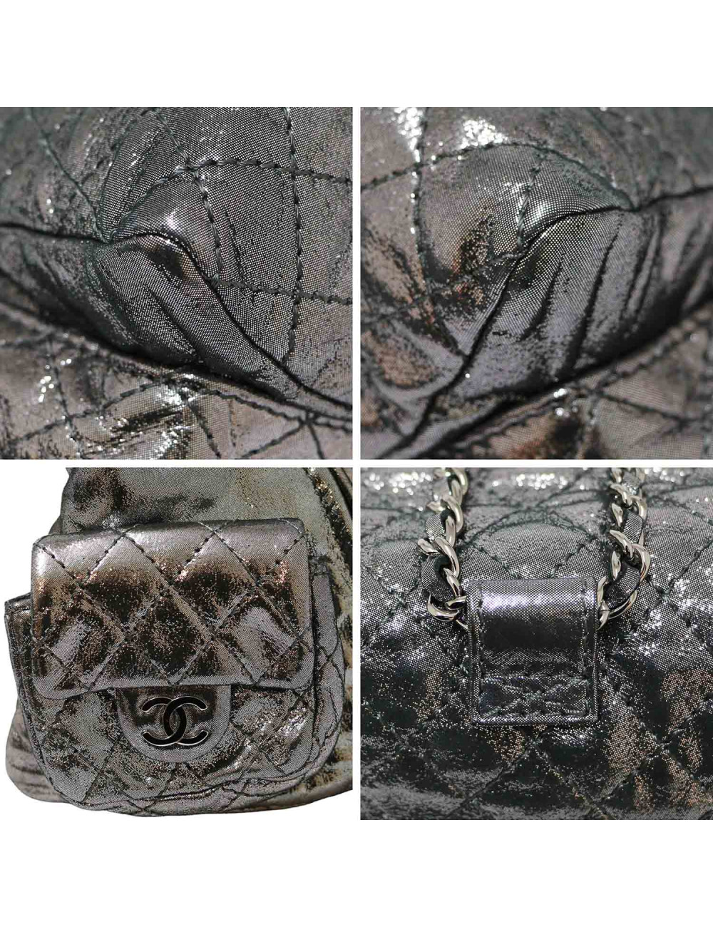 Sac à dos CHANEL argent