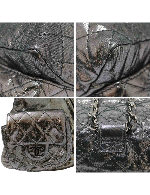 Sac à dos CHANEL argent