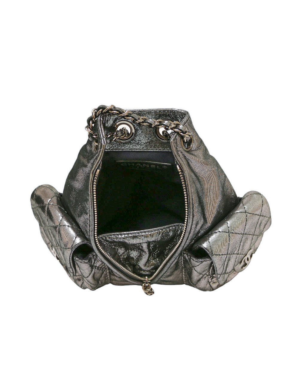 Sac à dos CHANEL argent