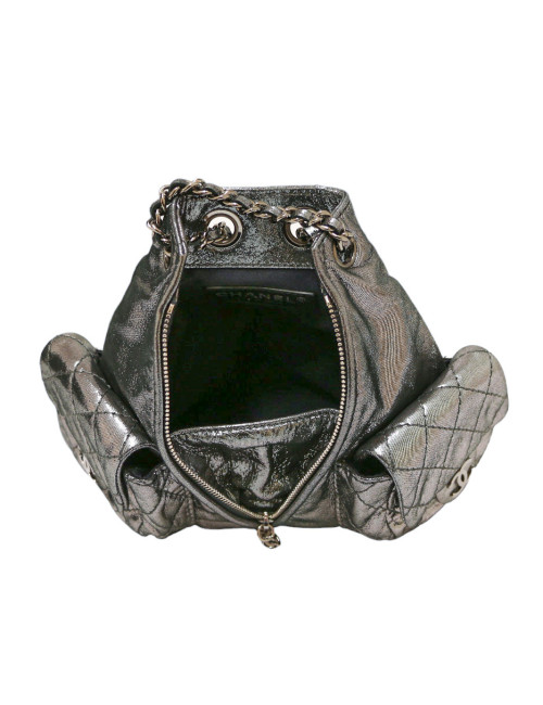 Sac à dos CHANEL argent