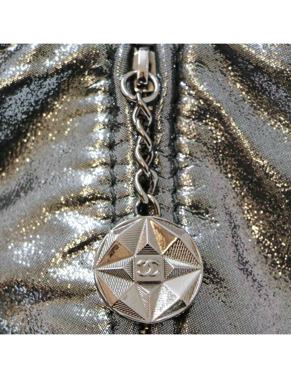 Sac à dos CHANEL argent