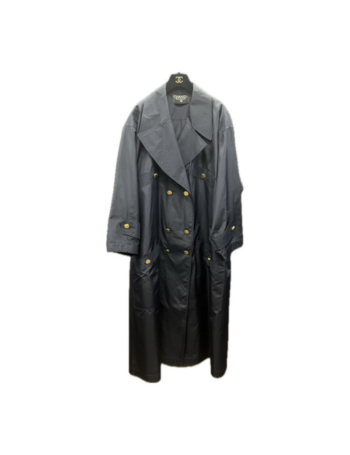 Trench vintage CHANEL bleu marine