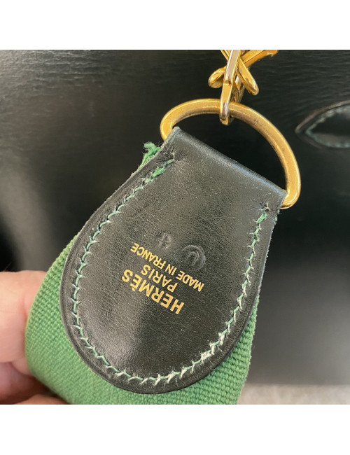 Kelly 32 HERMES box piqures sellier vert