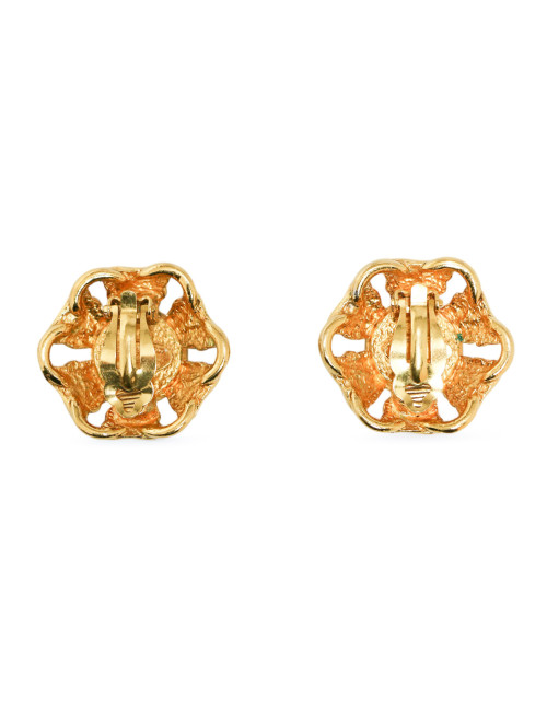 Chanel clips perles nacrées 