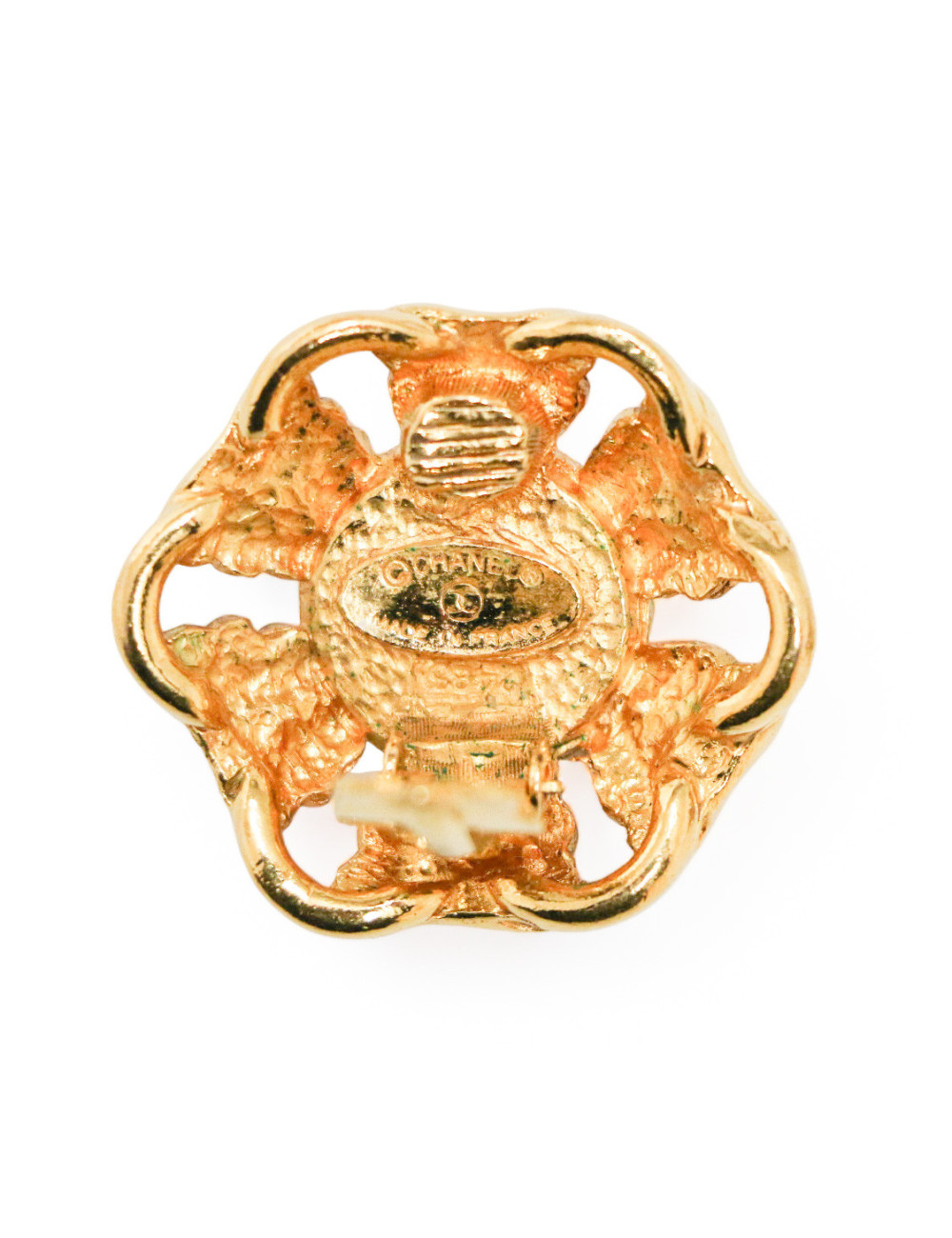 Clips CHANEL perles nacrées