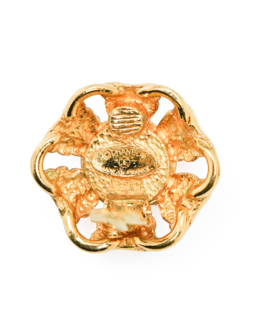 Chanel clips perles nacrées 