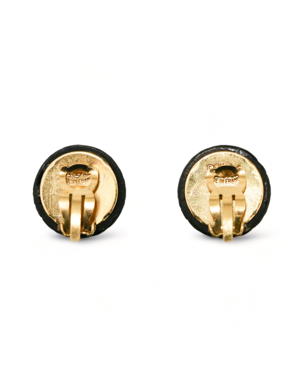 Clips vintage CC CHANEL ronds