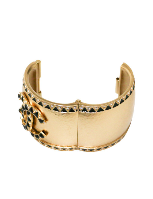 CHANEL gilded cuff