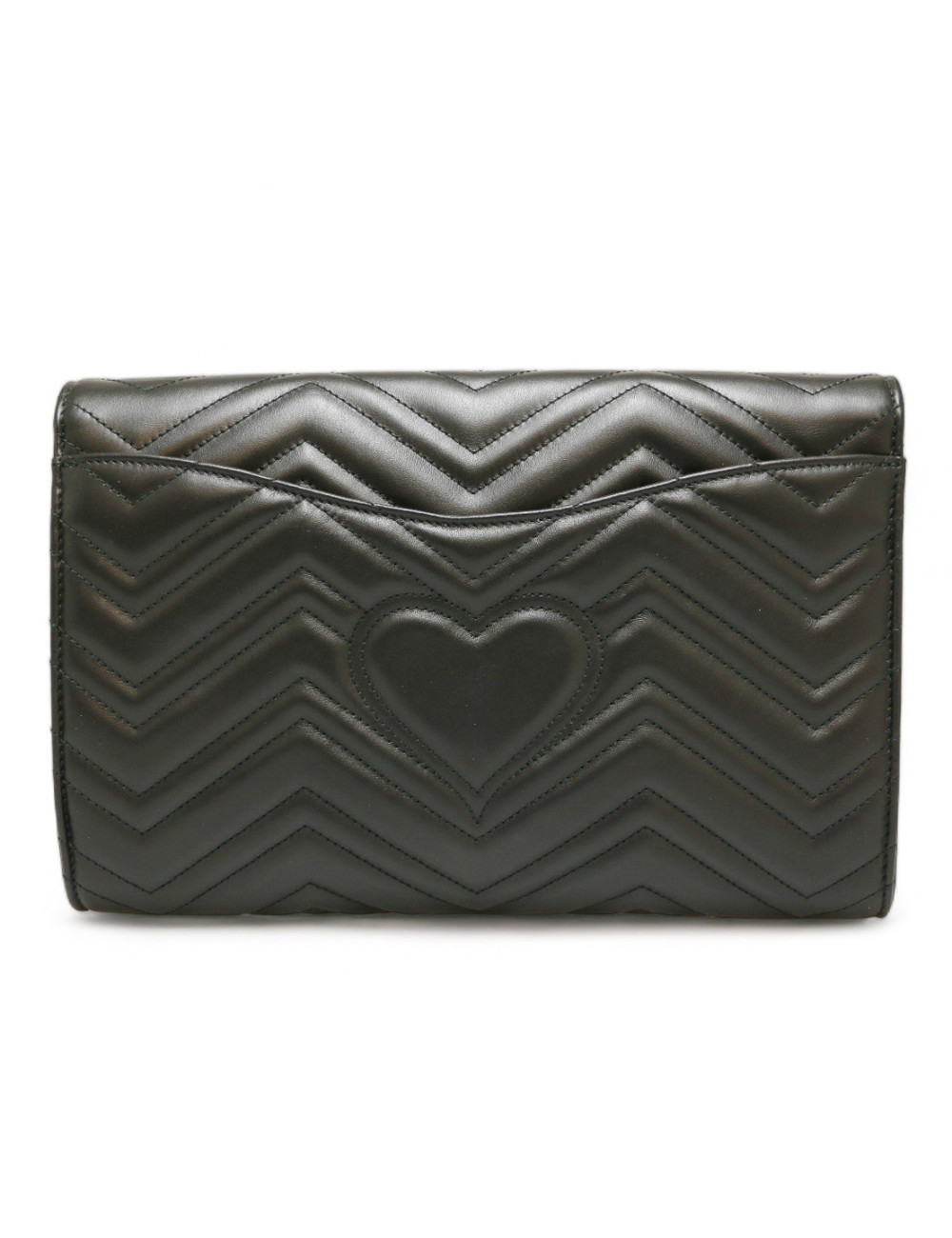 Pochette GUCCI Marmont cuir noir GM