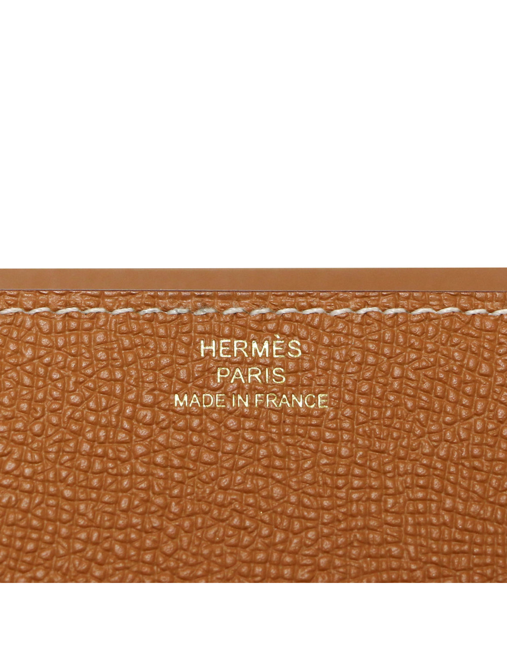 Mini pochette Clic 16 HERMES cuir grainé gold