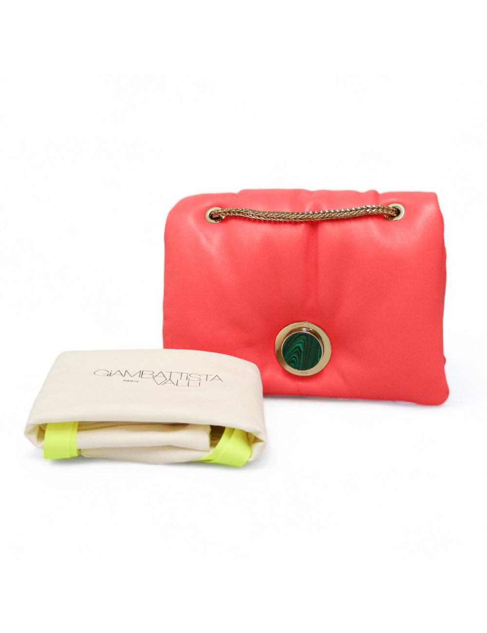 Sac Airbag GIAMBATISTA VALLI cuir corail