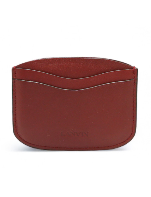 Porte cartes LANVIN bordeaux