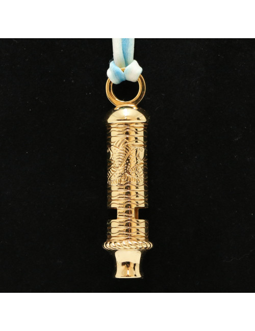 LANVIN gold whistle necklace