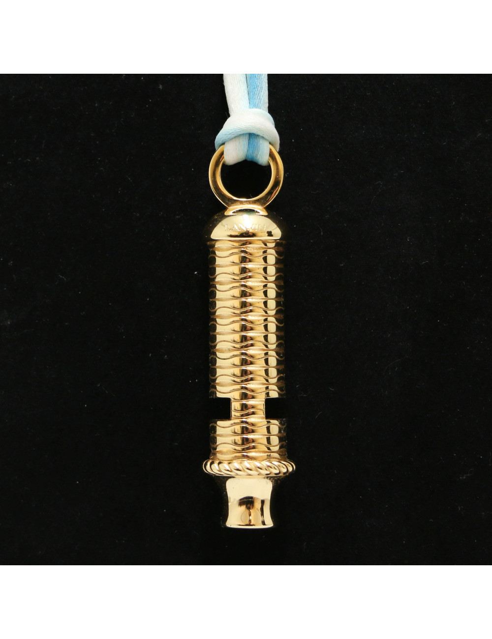 LANVIN gold whistle necklace