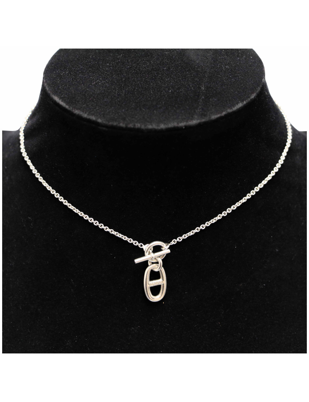 Collier HERMES chaine d'ancre Argent massif
