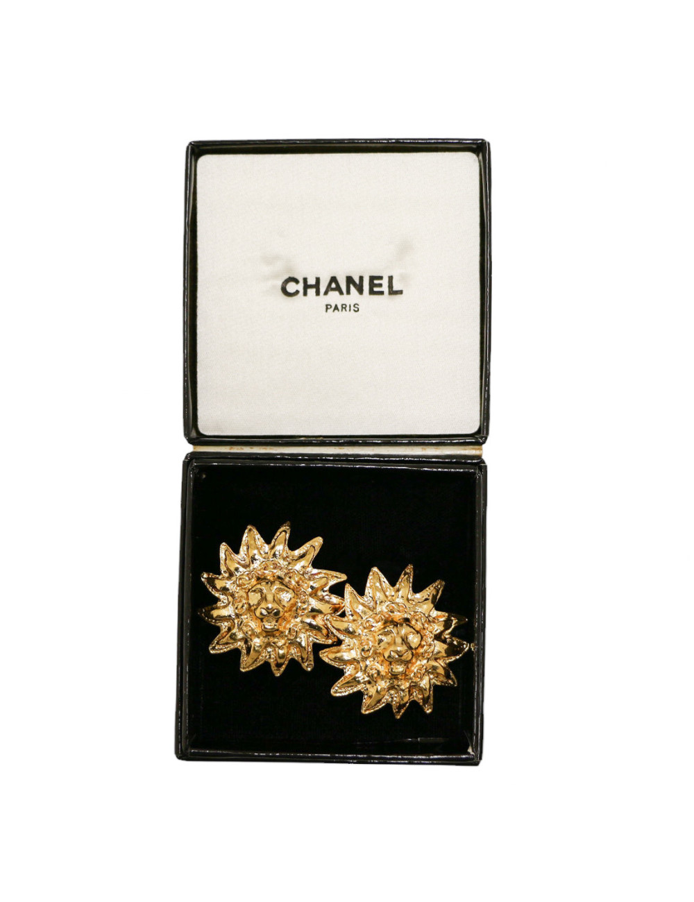 Clips vintage CHANEL tête de lion