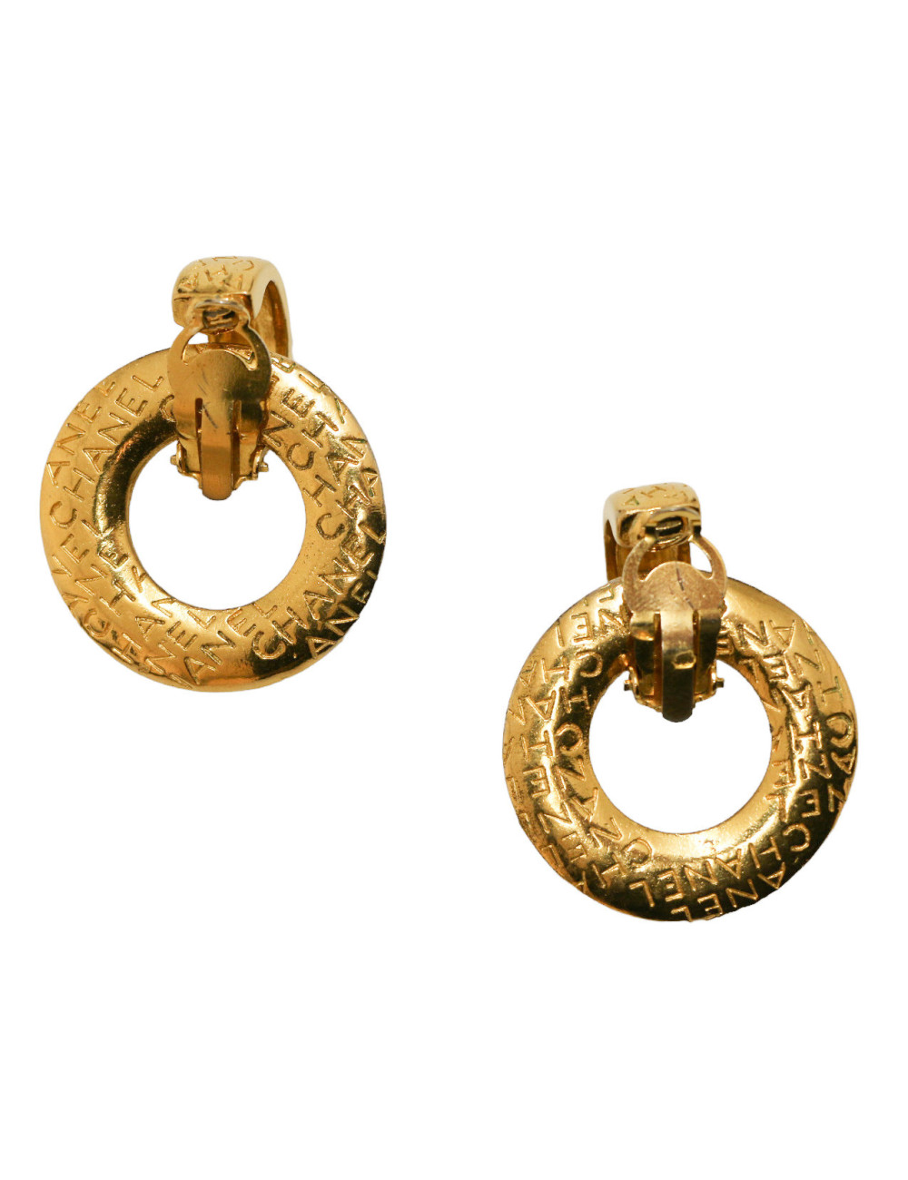 Clips vintage CHANEL créole amovible