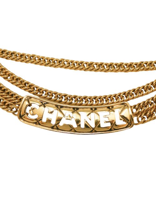 Ceinture CHANEL vintage matelassé CHANEL