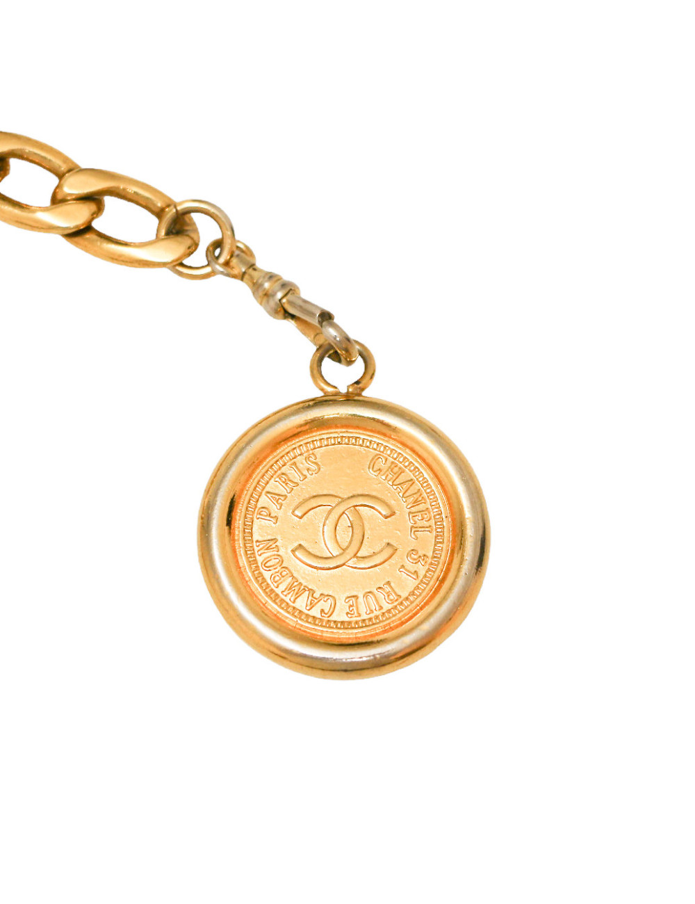 Ceinture gourmettre vintage CHANEL 6 piéces