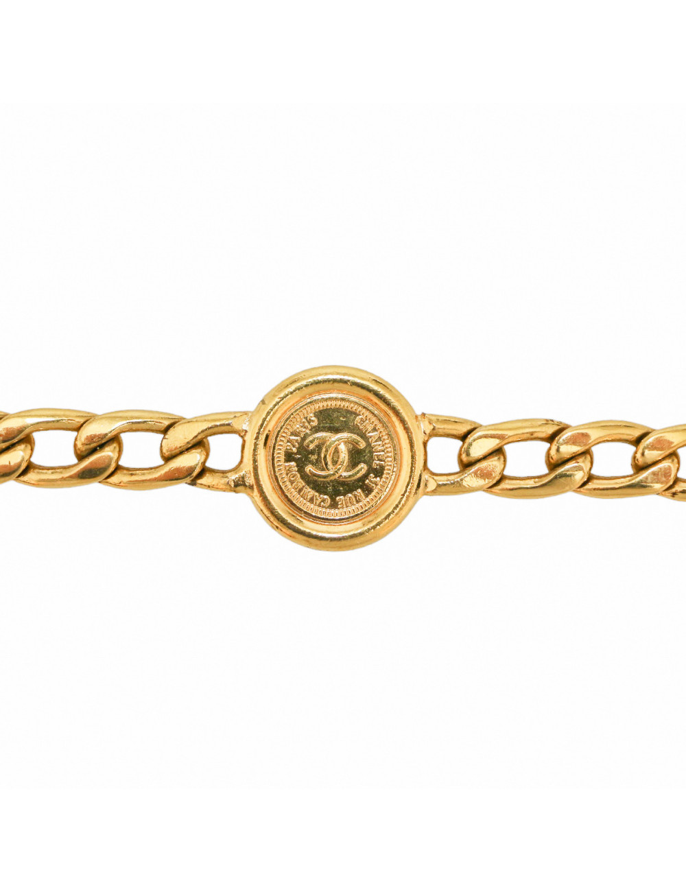 Ceinture gourmettre vintage CHANEL 6 piéces
