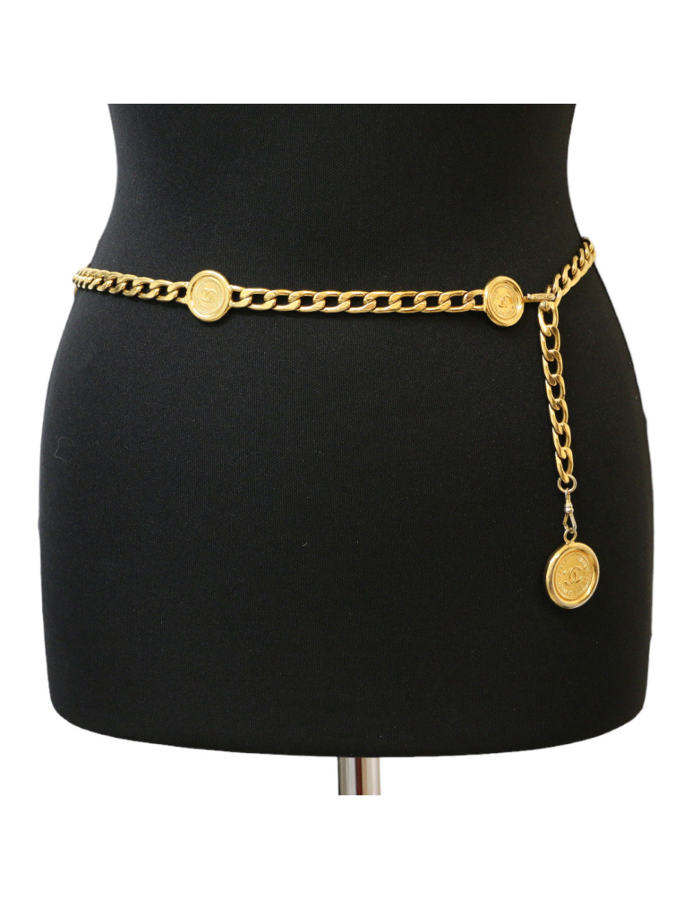 Ceinture gourmettre vintage CHANEL 6 piéces