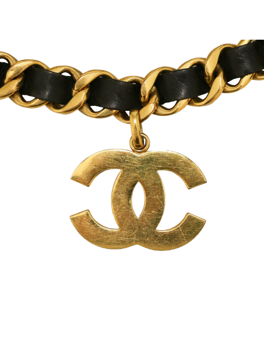 Ceinture double rangs CHANEL gros CC