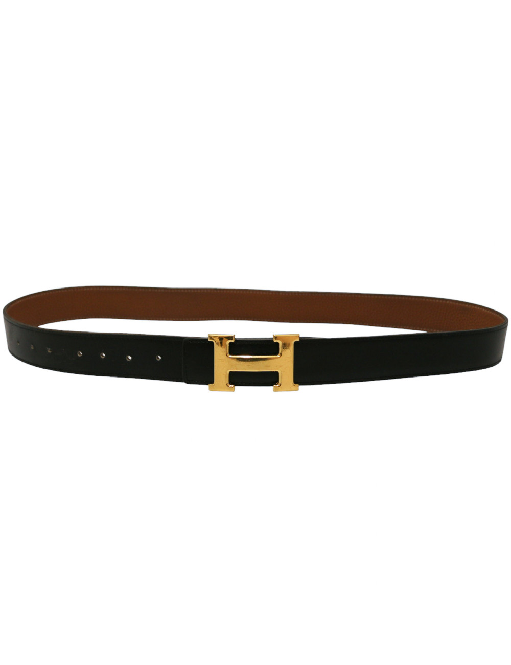 Ceinture H HERMES T95 bicolore