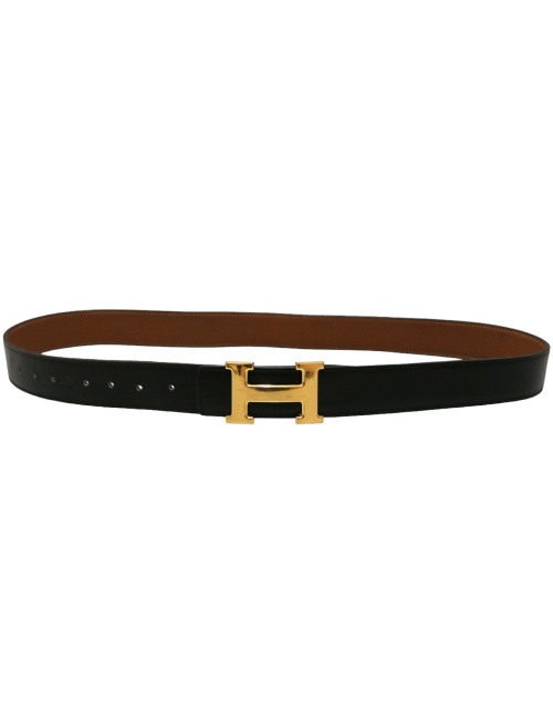 Ceinture H HERMES T95 bicolore