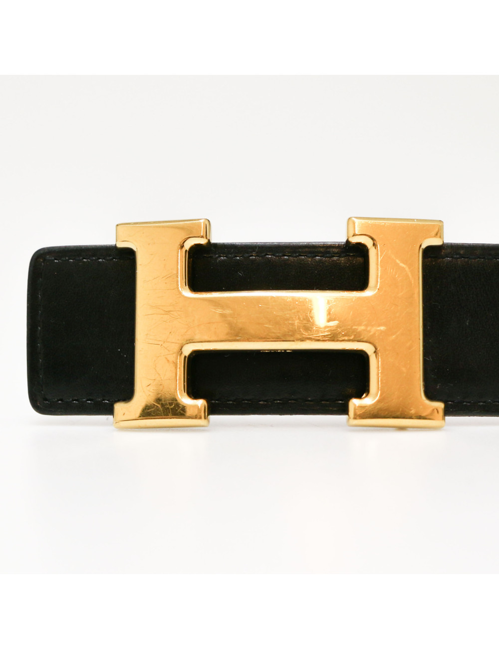 Ceinture H HERMES T95 bicolore