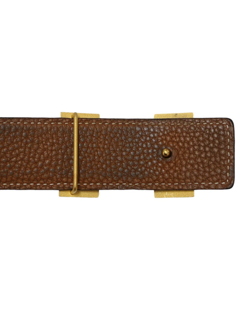 Ceinture H HERMES T95 bicolore