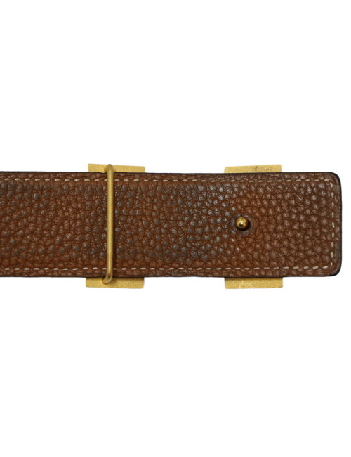 Ceinture H HERMES T95 bicolore