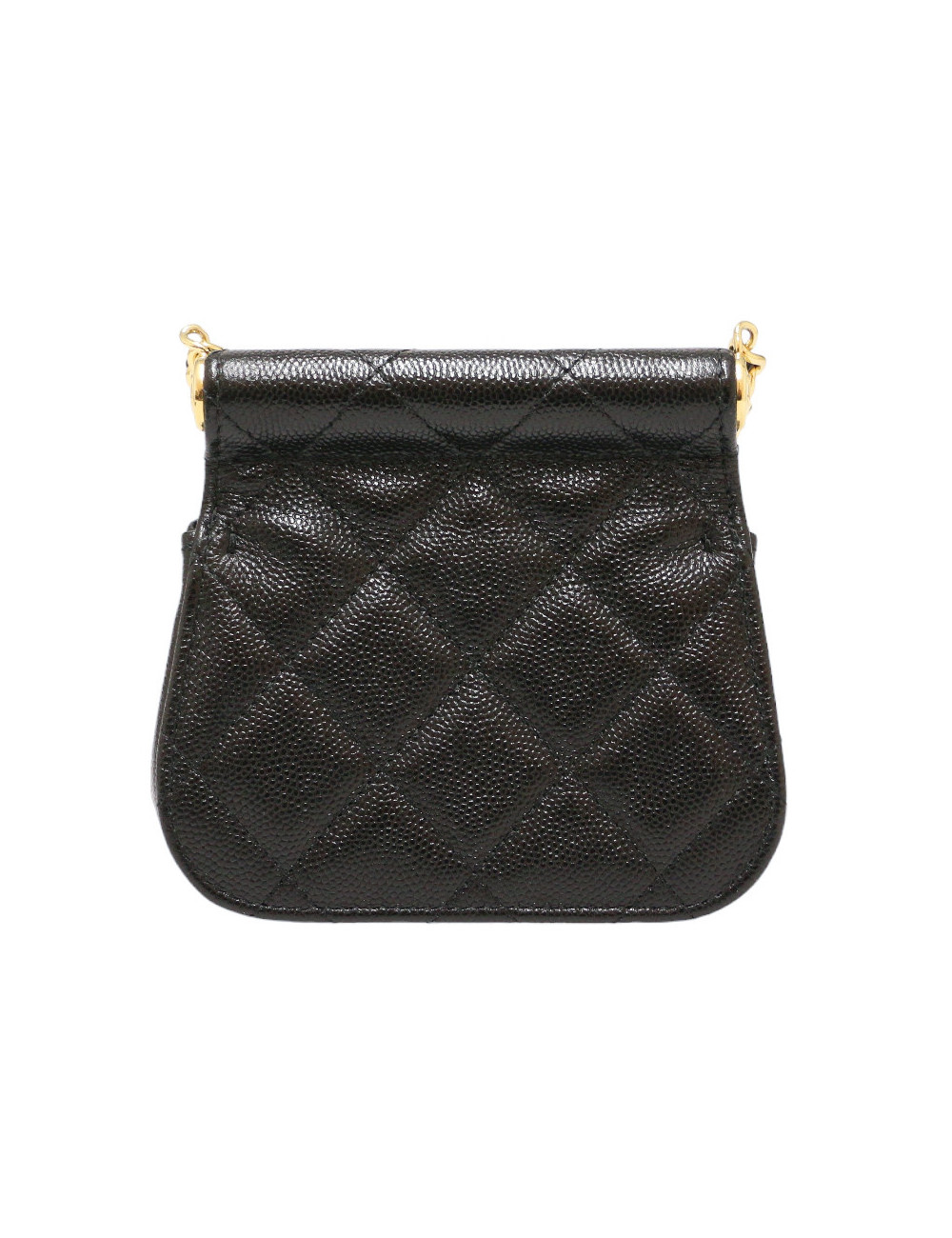 Black Chanel Micro Bag Caviar Leather