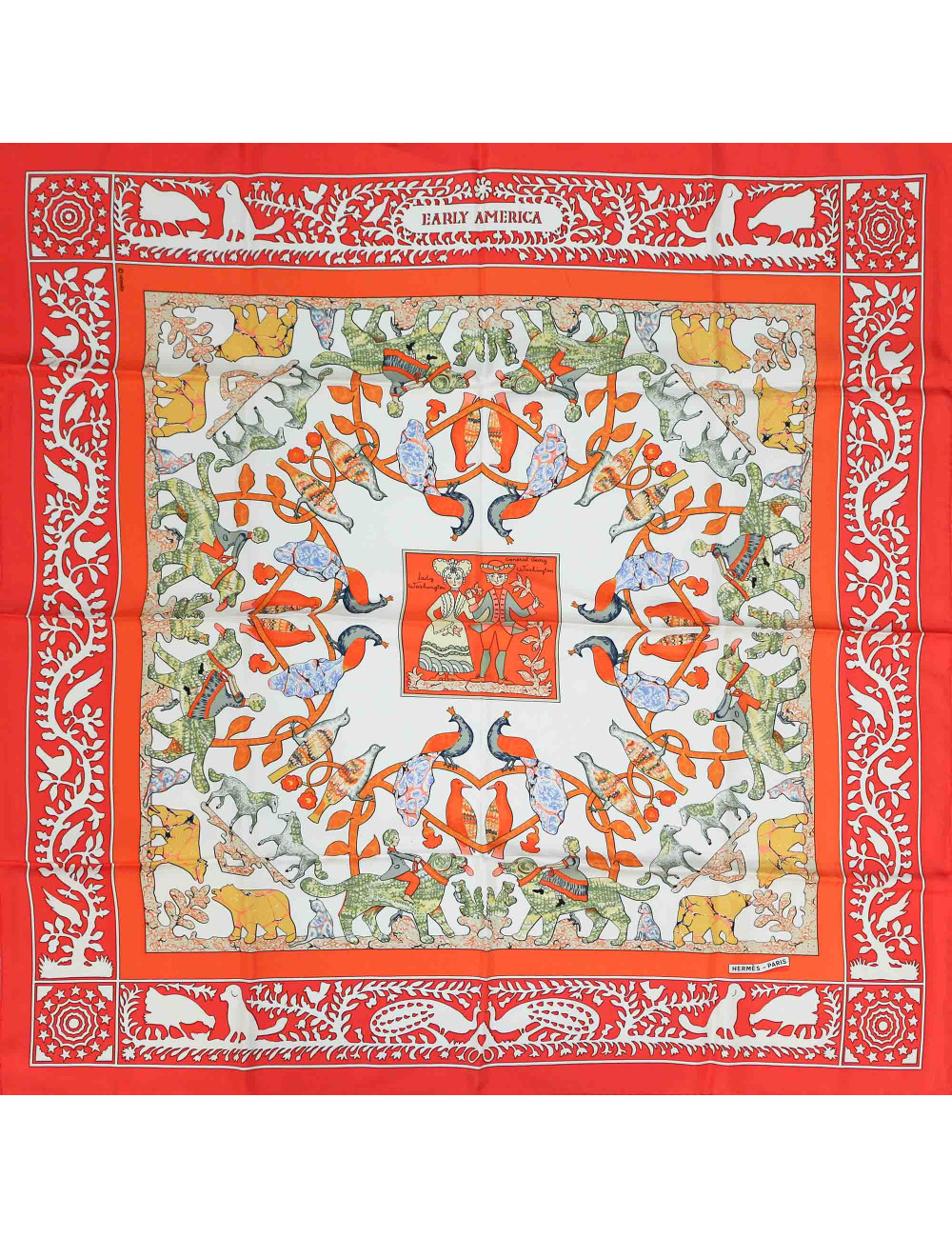 Carré Early América HERMES