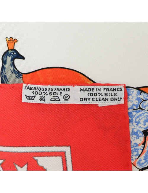 HERMES Early America silk scarf