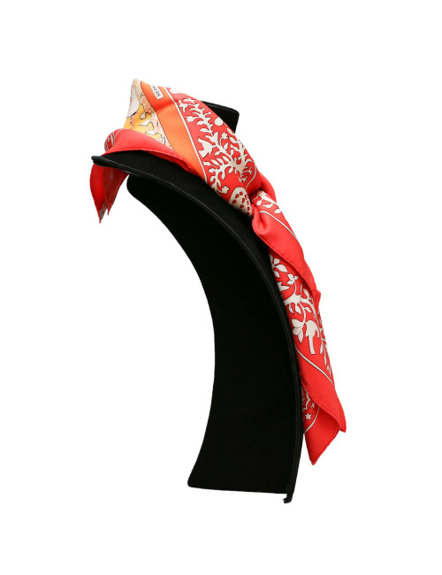 HERMES Early America silk scarf